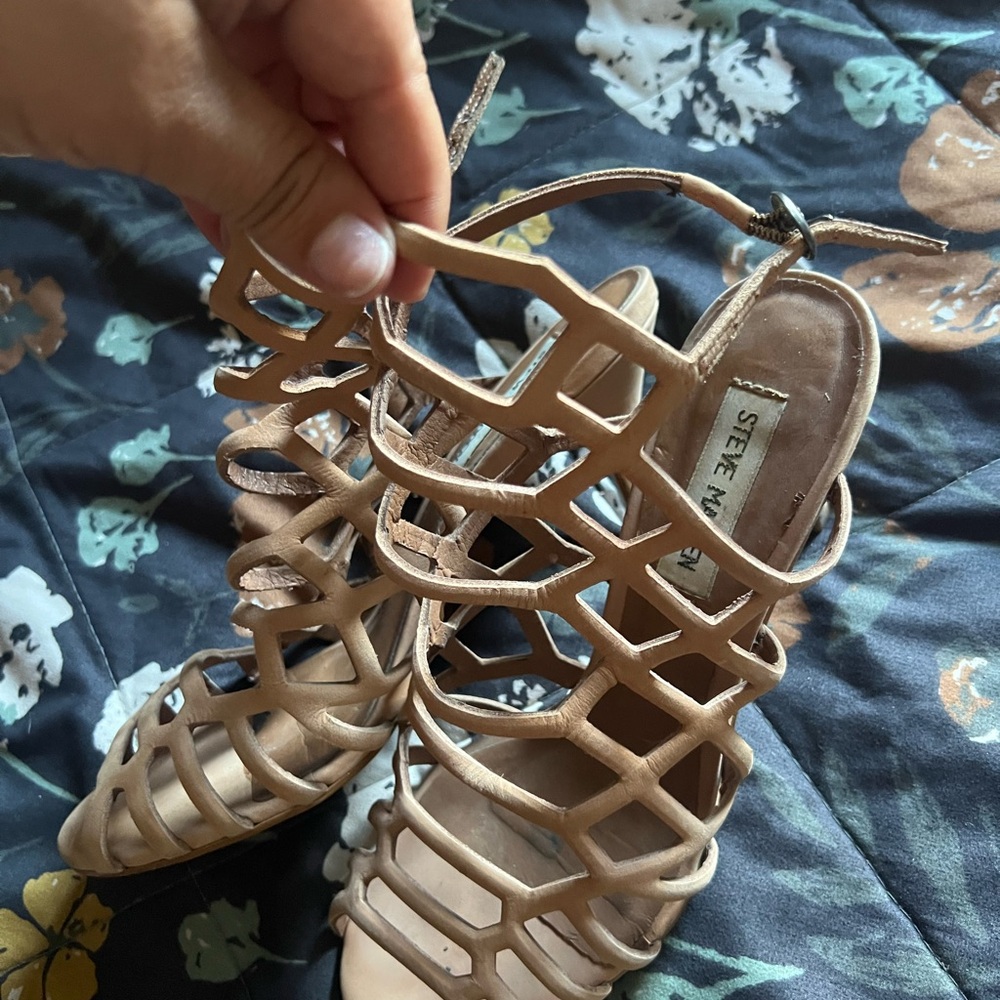 Steve Madden Tan Heeled Sandals